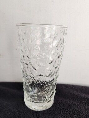 Vintage Anchor Hocking Crinkle Glass 10-12 oz Milono Tumbler